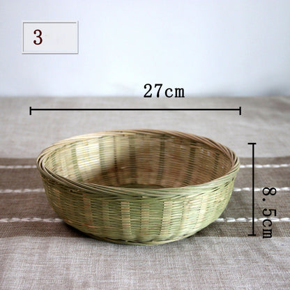 Handmade Woven Products Bamboo Sieve Steamed Bun Storage Basket