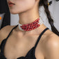 Women's Fashion Gothic Pearl Necklace