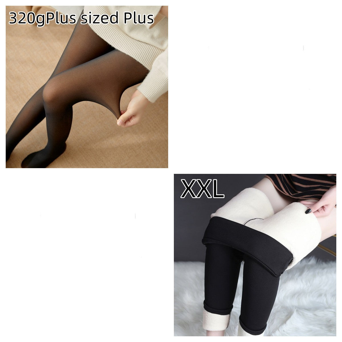 Fleece-lined Thickened Sheer Tights Leggings Transparent One-piece Pantyhose Superb Fleshcolor Pantynose