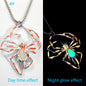 Halloween Creative Stereo Luminous Spider Necklace Jewerly Glowing Night Fluorescence Antique Vintage Glow In The Dark For Men Women Gift Party Halloween Day Club