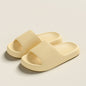 Solid Thick-soled Home Slippers Summer Non-slip Floor Bathroom Slipper For Women Men's House Shoes